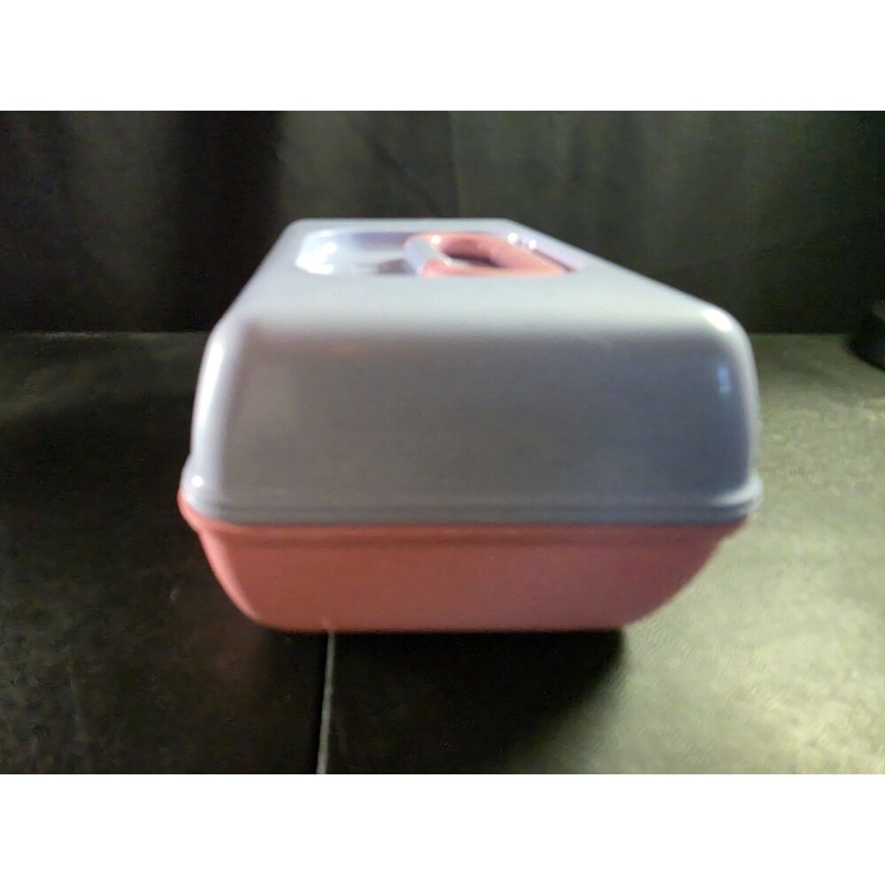 Caboodles Pink Gray Makeup Train Case Organizer Mirror Cosmetic Storage Box - Picture 3 of 7